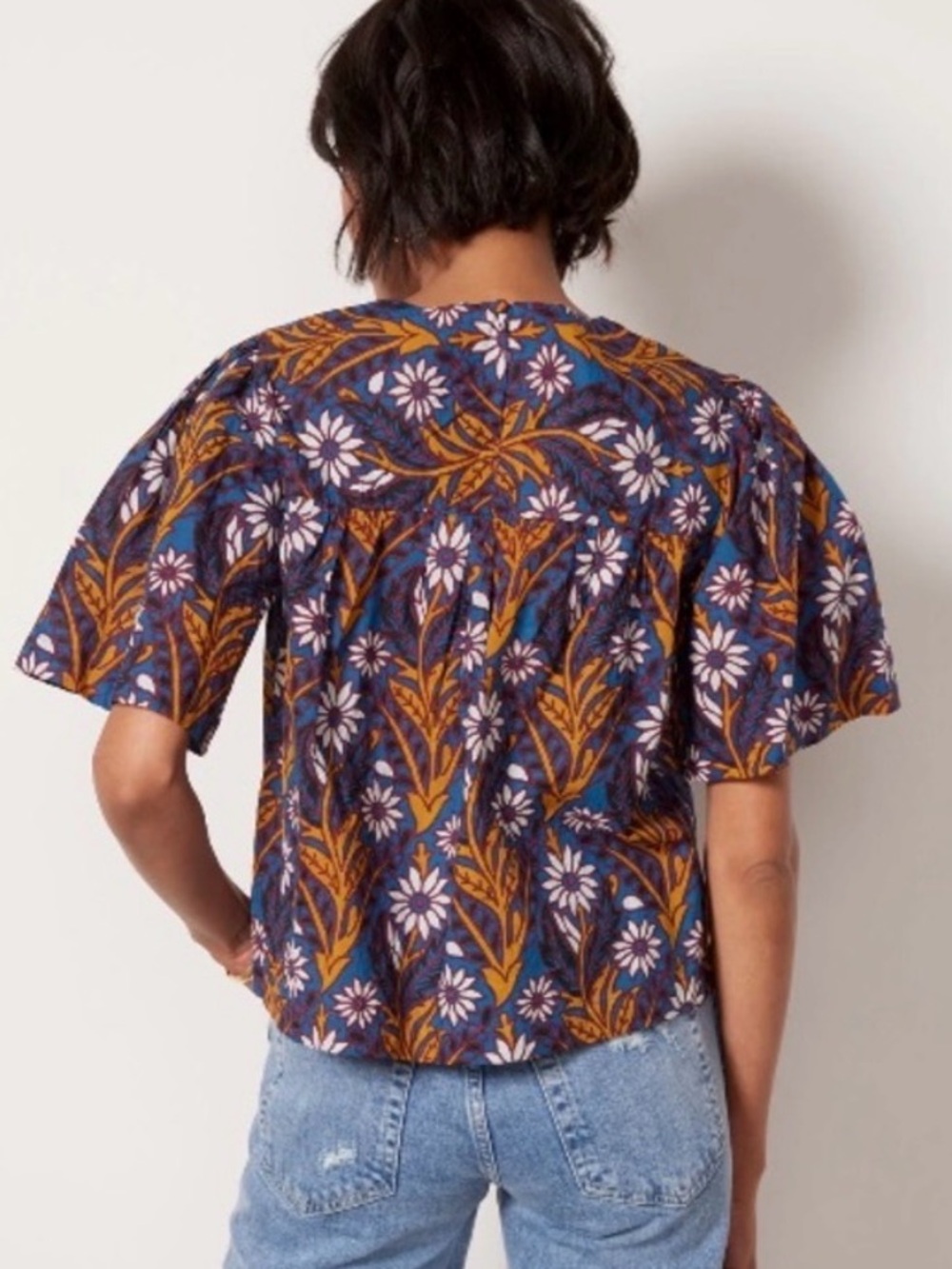 Evereve Floral Top Size S - Picture 2 of 7